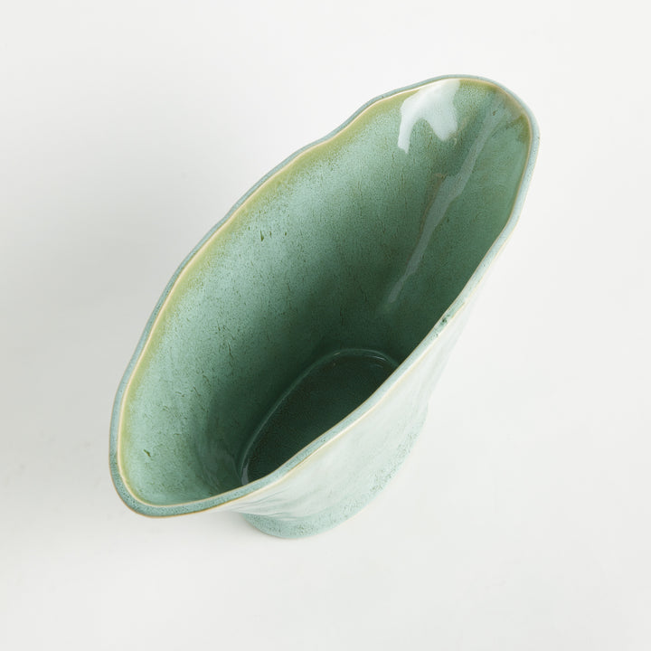 MADARA OVAL VASE LARGE - Green