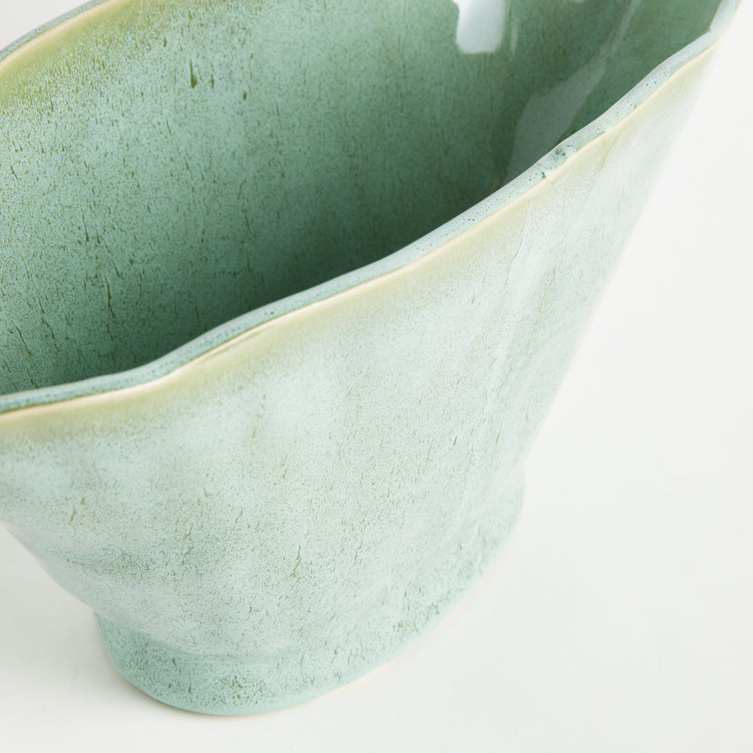 MADARA OVAL VASE LARGE - Green