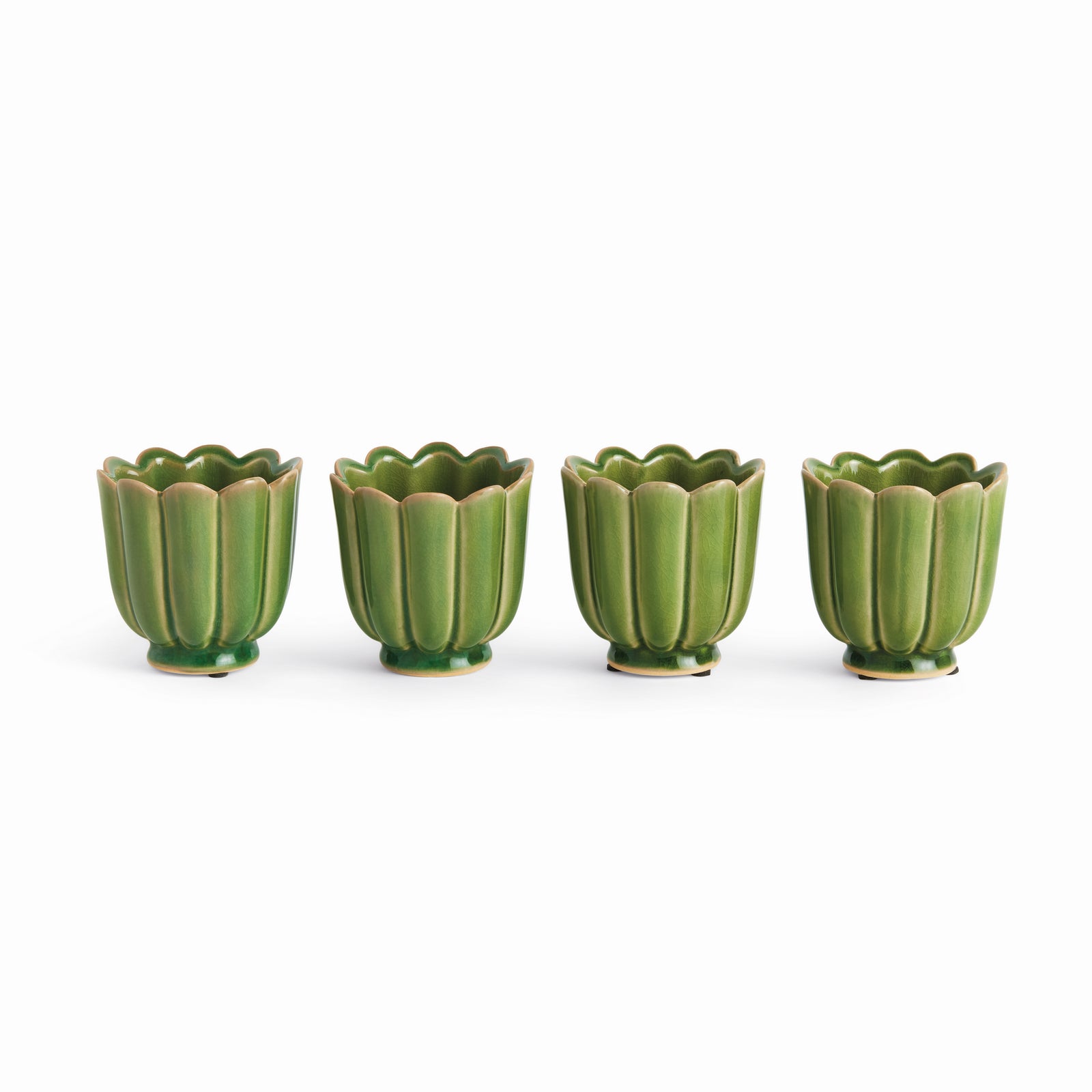FREYA MINI POTS, SET OF 4 - Gray