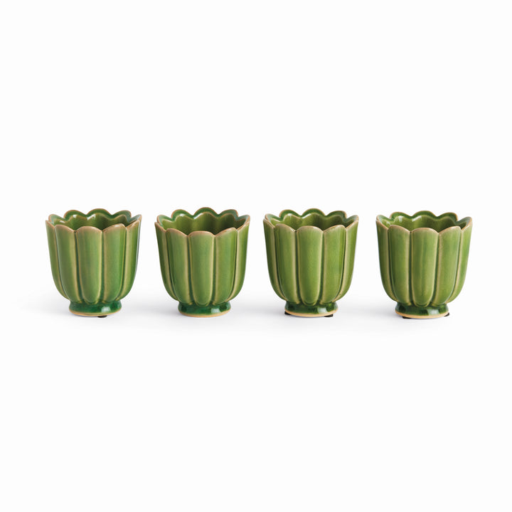 FREYA MINI POTS, SET OF 4 - Gray