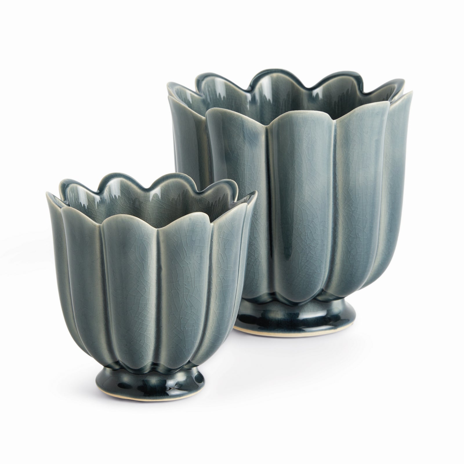 FREYA POTS, SET OF 2 - Teal