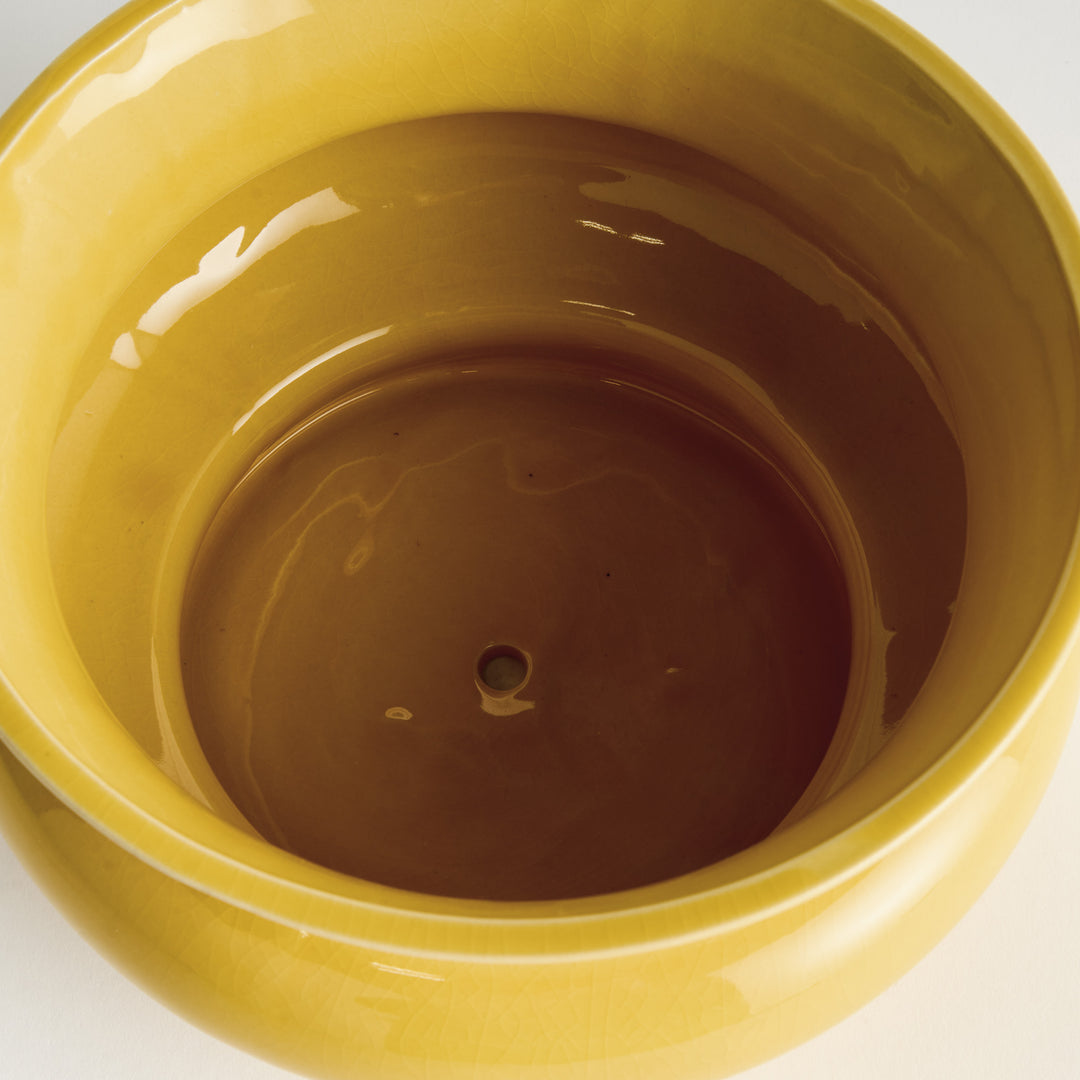 CORA WIDE POT - Yellow