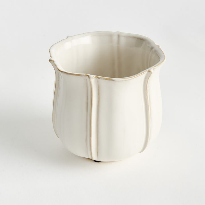 ALLISON POT SMALL - White