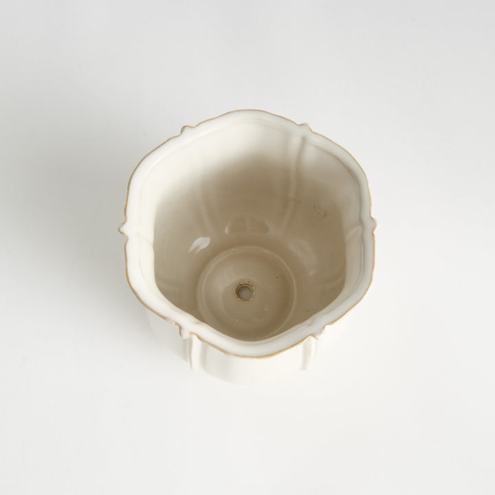 ALLISON POT SMALL - White