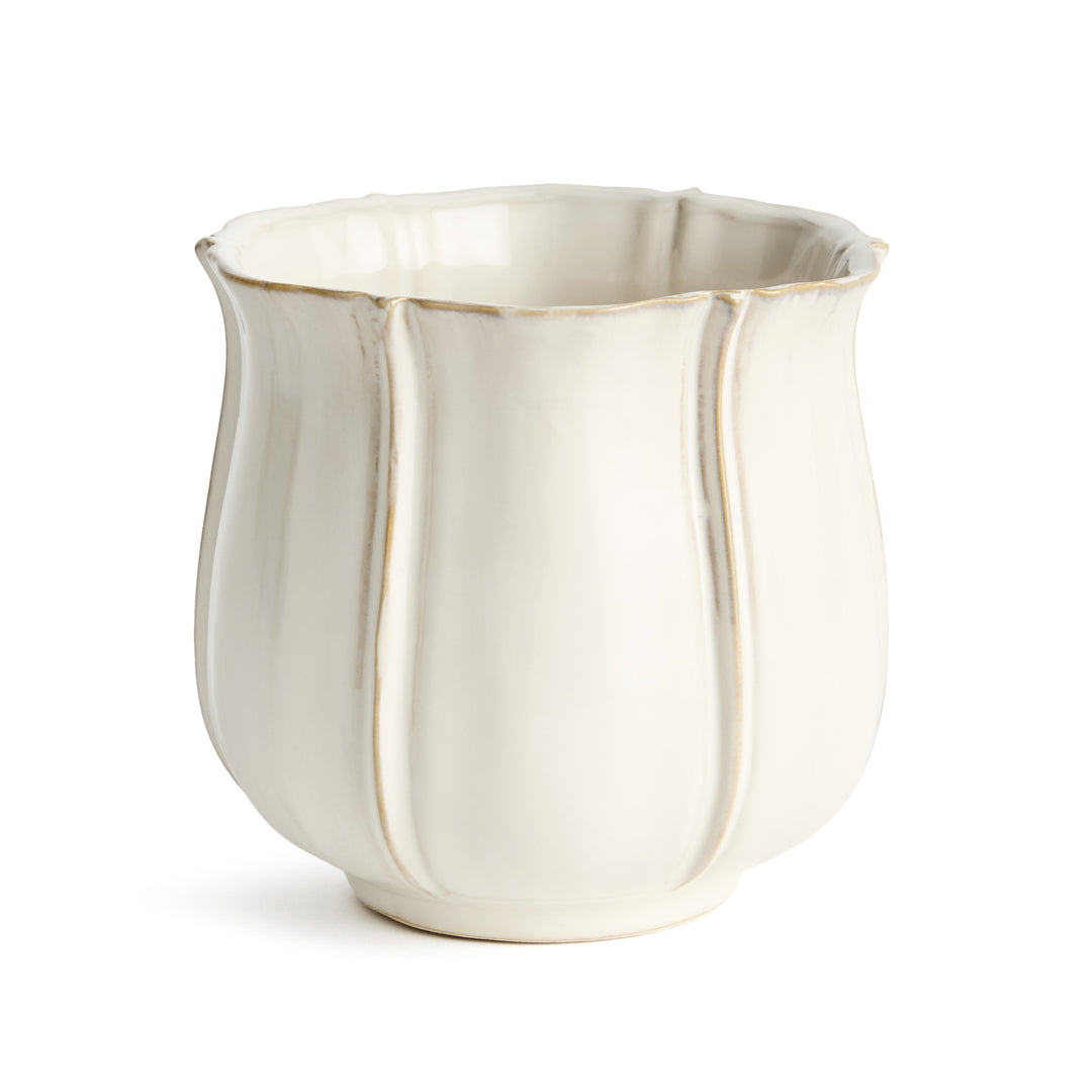 ALLISON POT LARGE - White