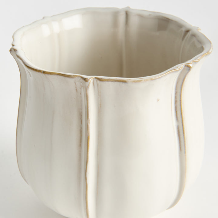 ALLISON POT LARGE - White