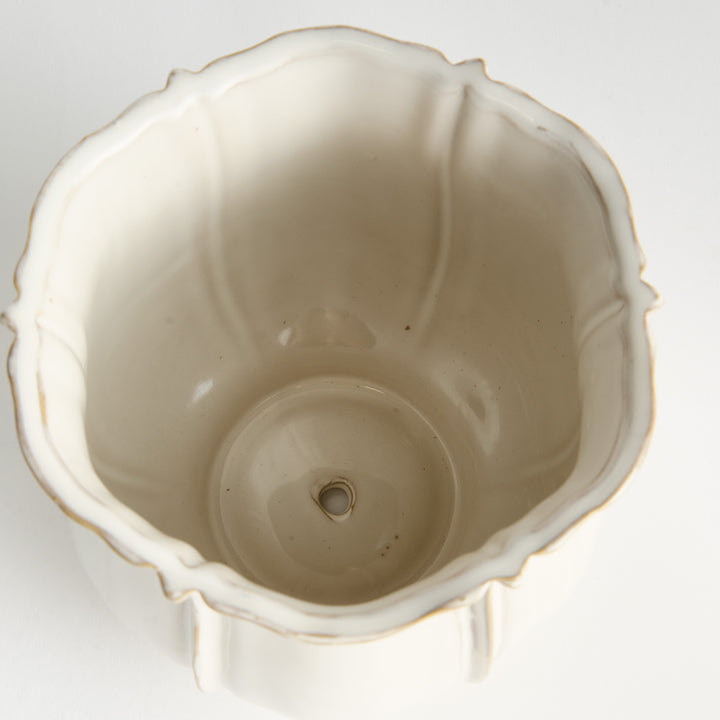 ALLISON POT LARGE - White