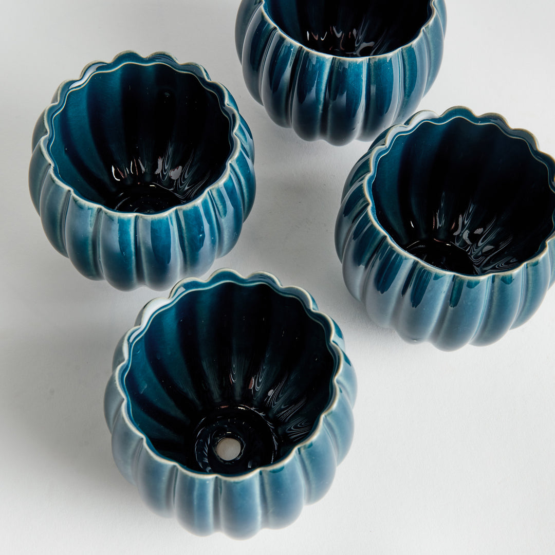 LEANNA MINI POTS ST/4 - Dark Blue