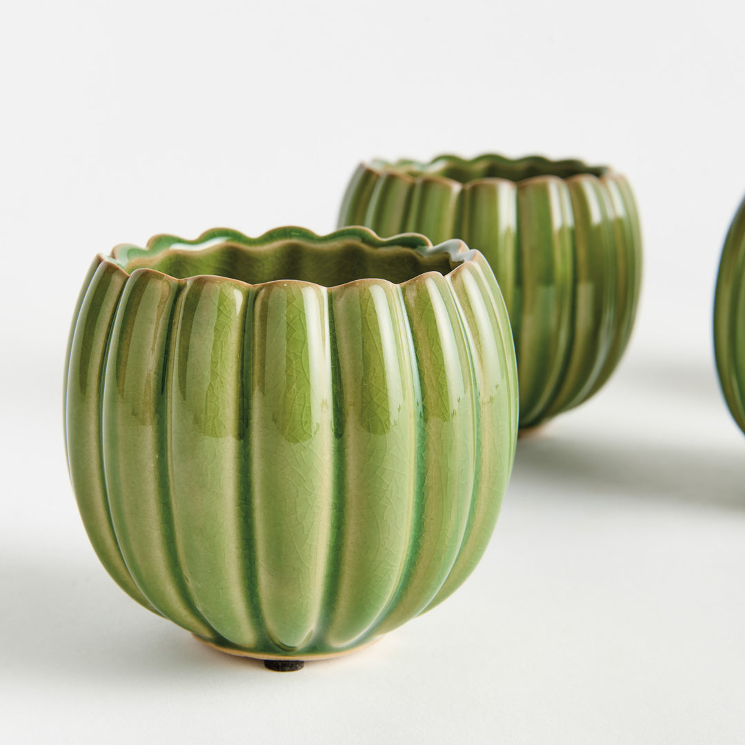 LEANNA MINI POTS ST/4 - Green
