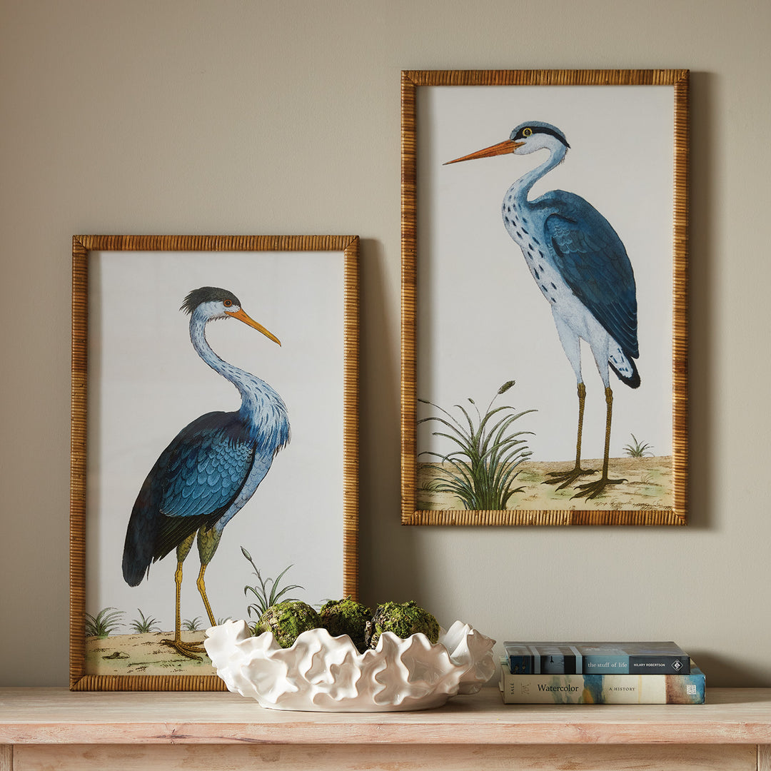 HANDSOME HERON PAIR PRINTS, SET OF 2