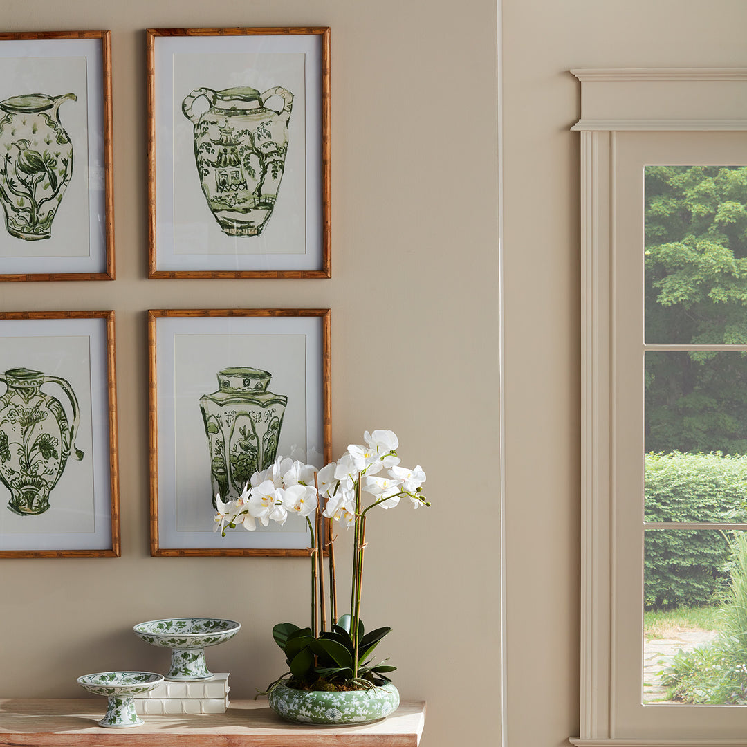 CHINOISERIE JAR PRINTS, SET OF 4