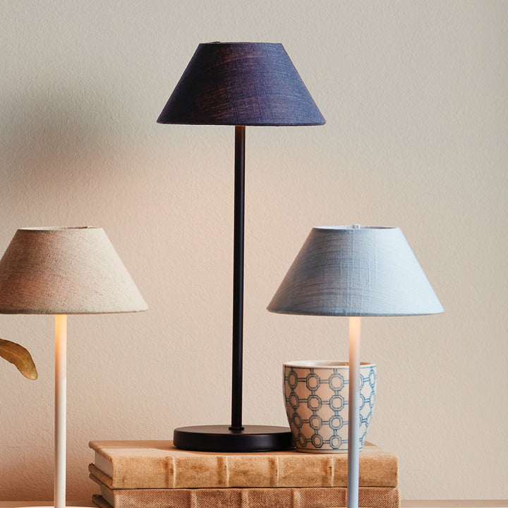 ALLUNA CORDLESS LED LAMP 14" - Navy