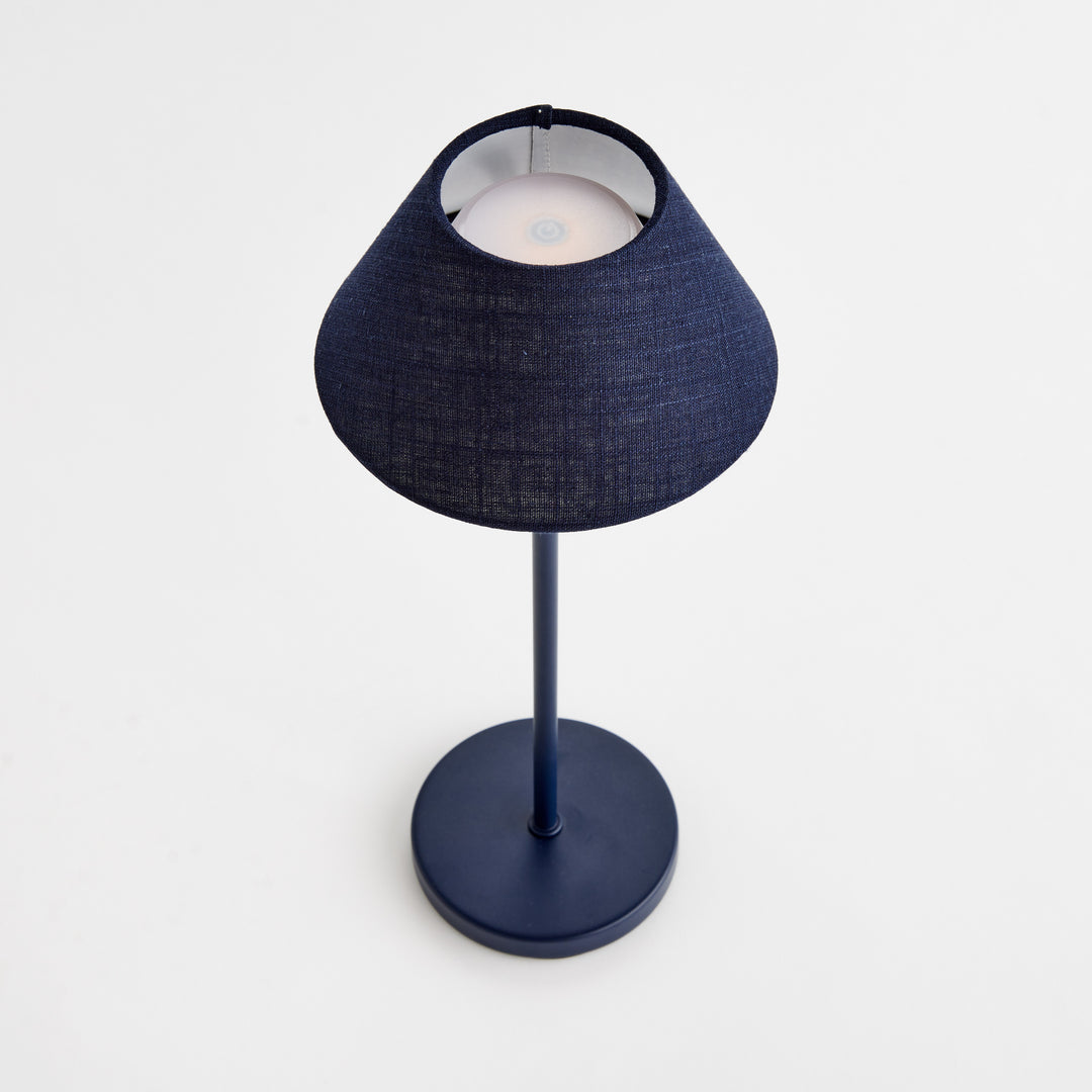ALLUNA CORDLESS LED LAMP 14" - Navy