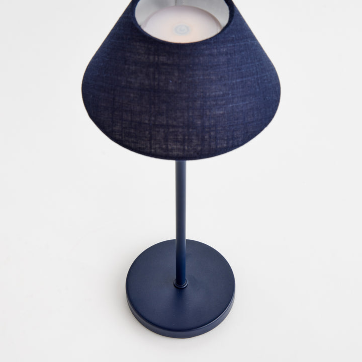ALLUNA CORDLESS LED LAMP 14" - Navy