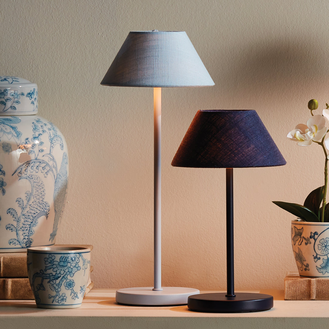 ALLUNA CORDLESS LED LAMP 14" - Light Blue