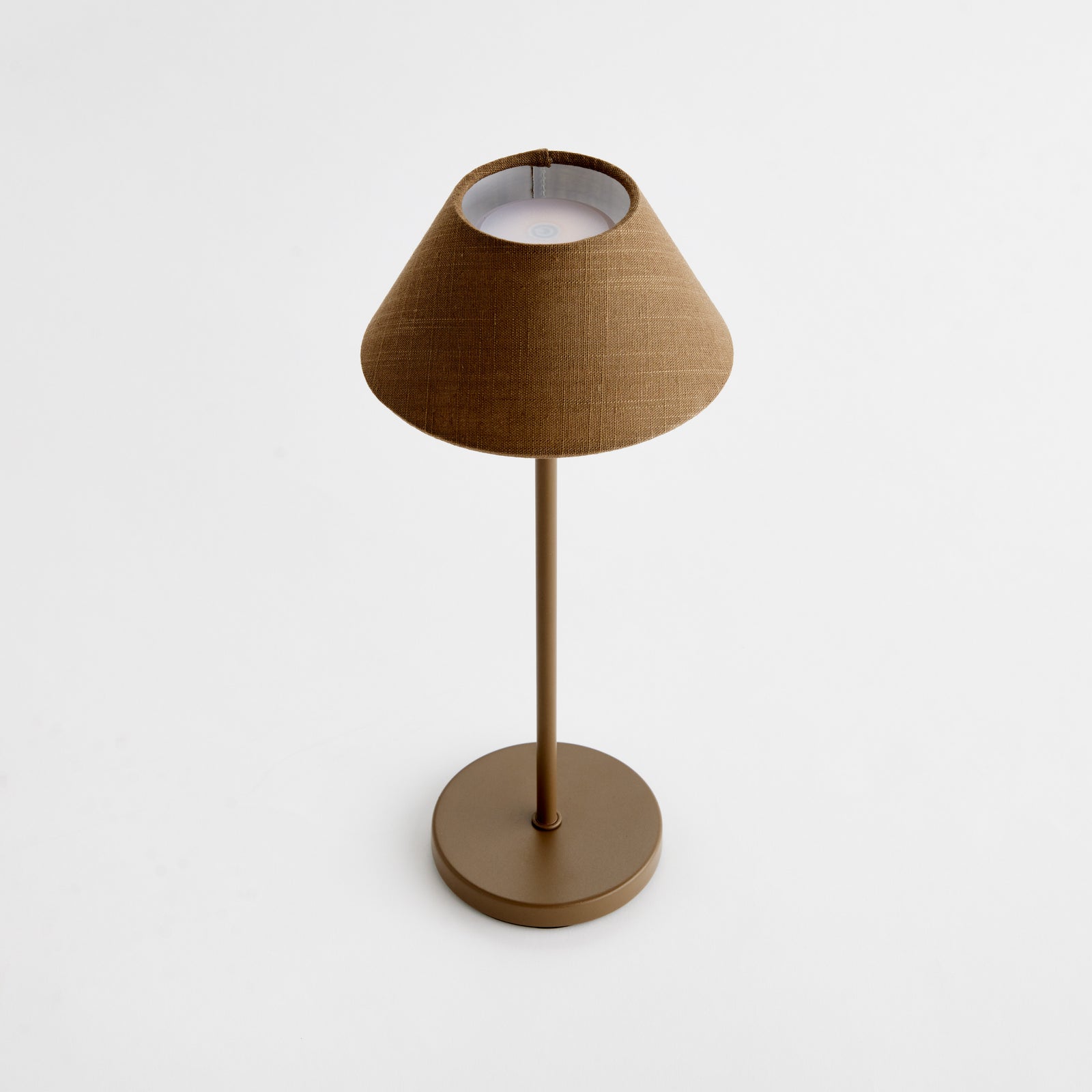 ALLUNA CORDLESS LED LAMP 14" - Brown