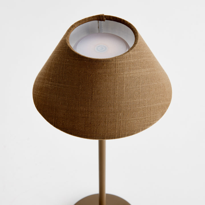 ALLUNA CORDLESS LED LAMP 14" - Brown