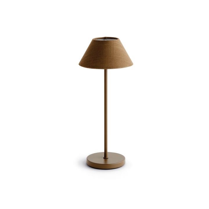 ALLUNA CORDLESS LED LAMP 14" - Brown