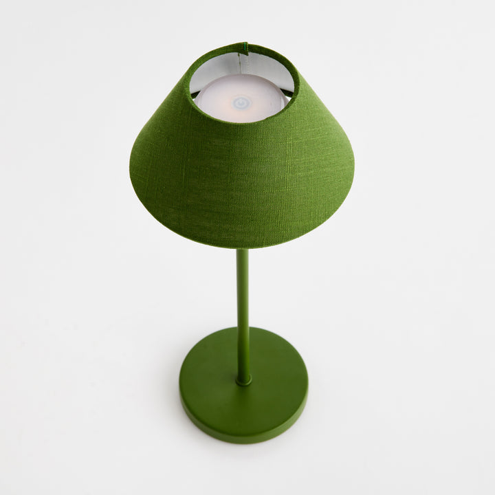 ALLUNA CORDLESS LED LAMP 14" - Dark Green