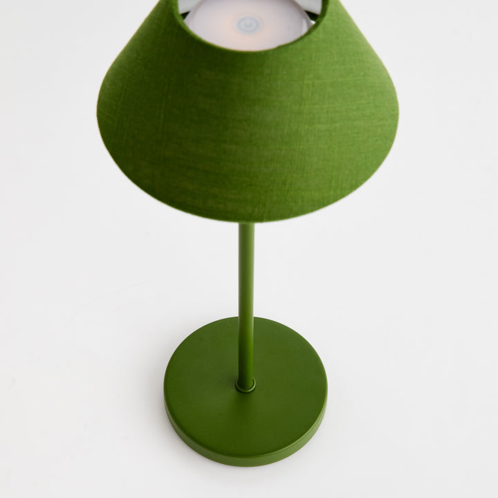 ALLUNA CORDLESS LED LAMP 14" - Dark Green