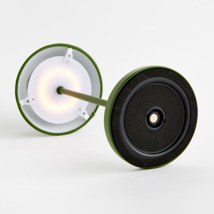 ALLUNA CORDLESS LED LAMP 14" - Dark Green