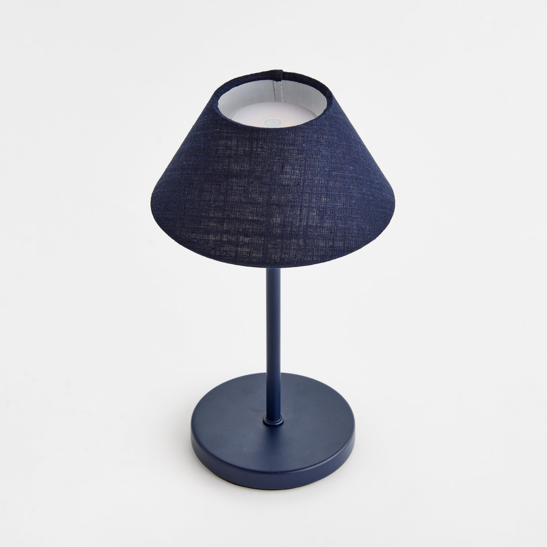 ALLUNA CORDLESS LED LAMP 10" - Navy
