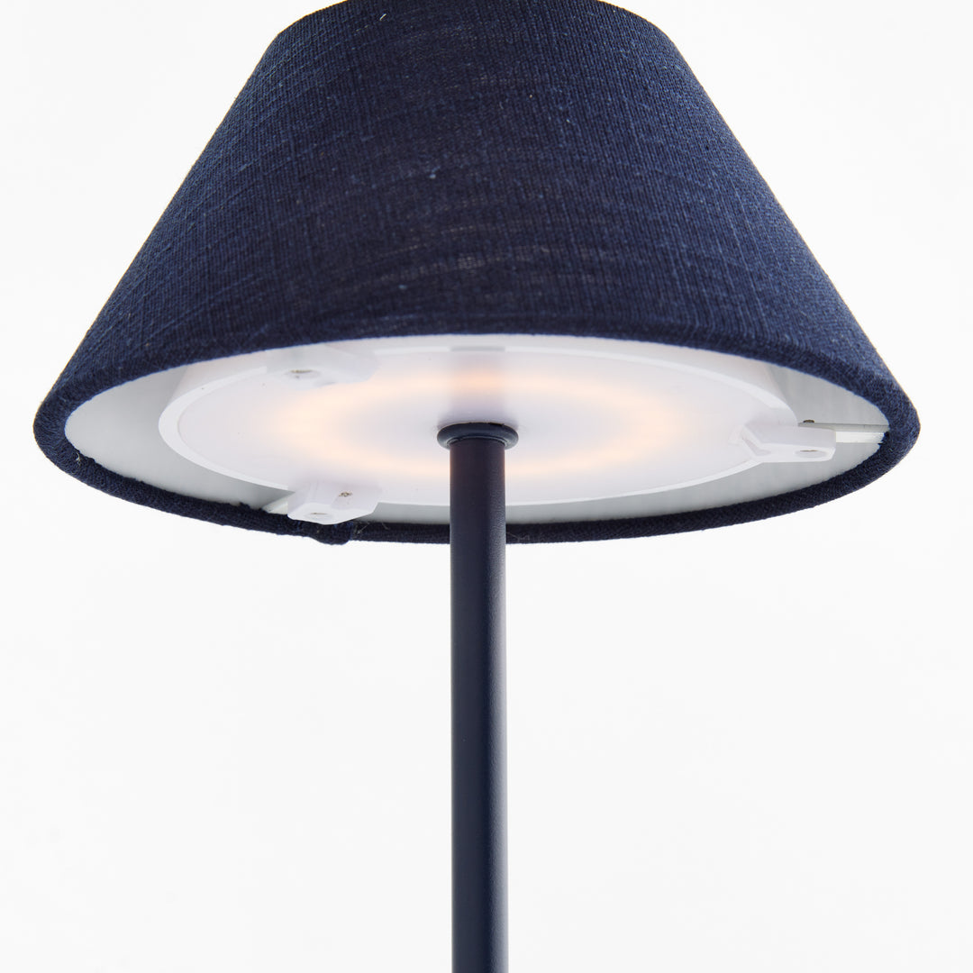 ALLUNA CORDLESS LED LAMP 10" - Navy