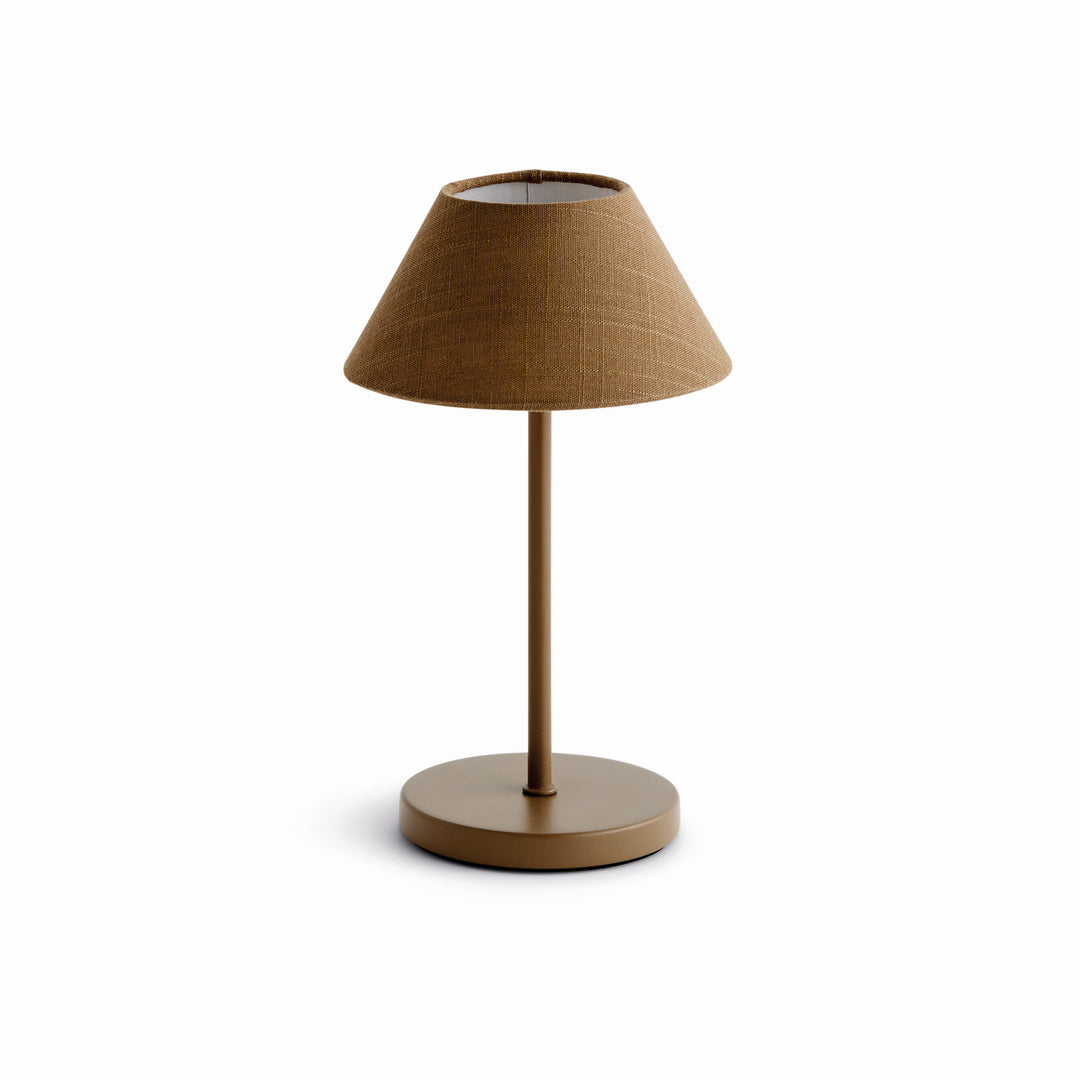 ALLUNA CORDLESS LED LAMP 10" - Brown
