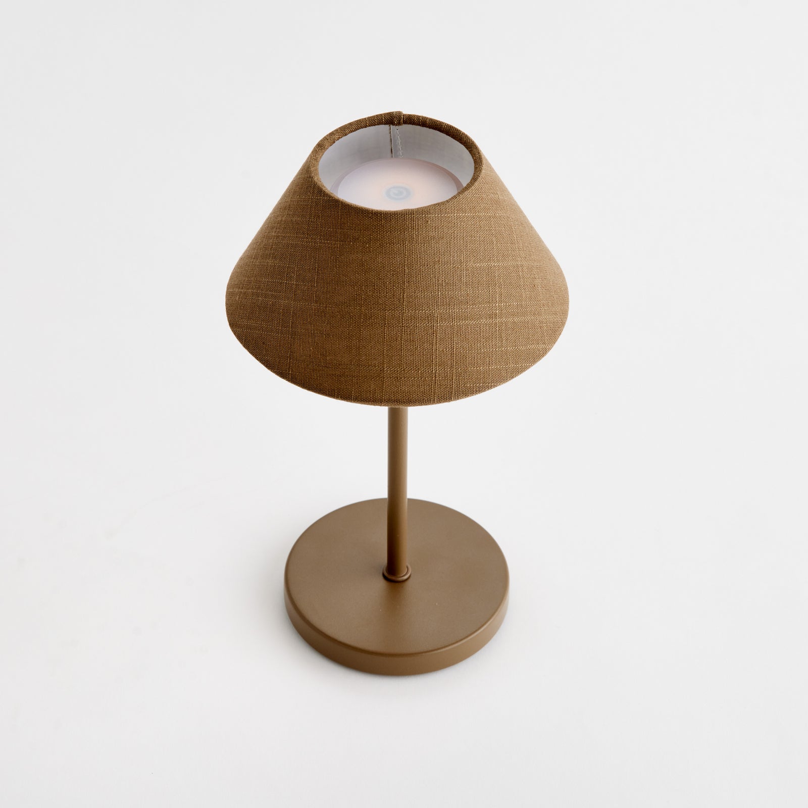 ALLUNA CORDLESS LED LAMP 10" - Brown