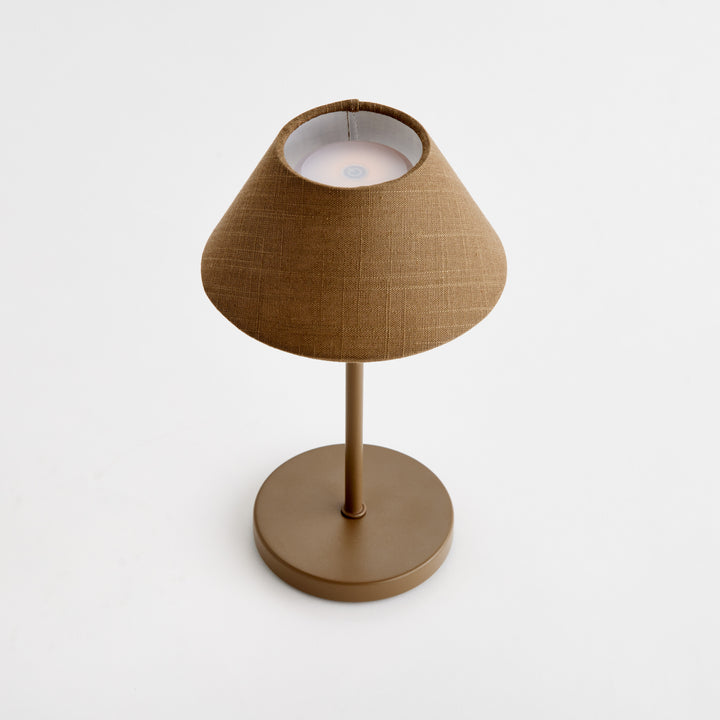 ALLUNA CORDLESS LED LAMP 10" - Brown