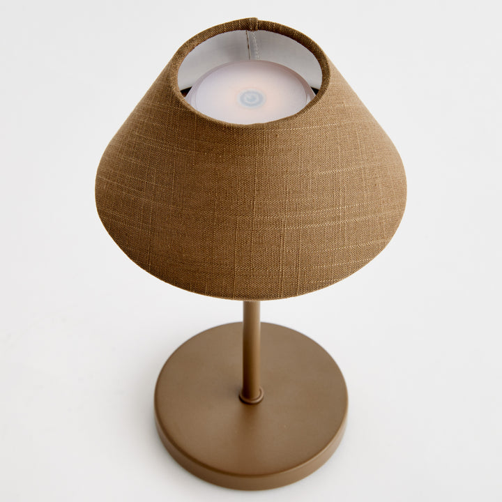 ALLUNA CORDLESS LED LAMP 10" - Brown