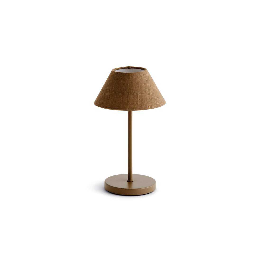 ALLUNA CORDLESS LED LAMP 10" - Brown