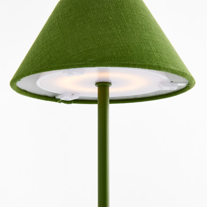 ALLUNA CORDLESS LED LAMP 10" - Dark Green