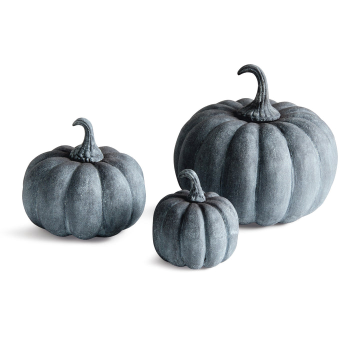 SCULPTED PUMPKINS ST/3 - Aged Zinc