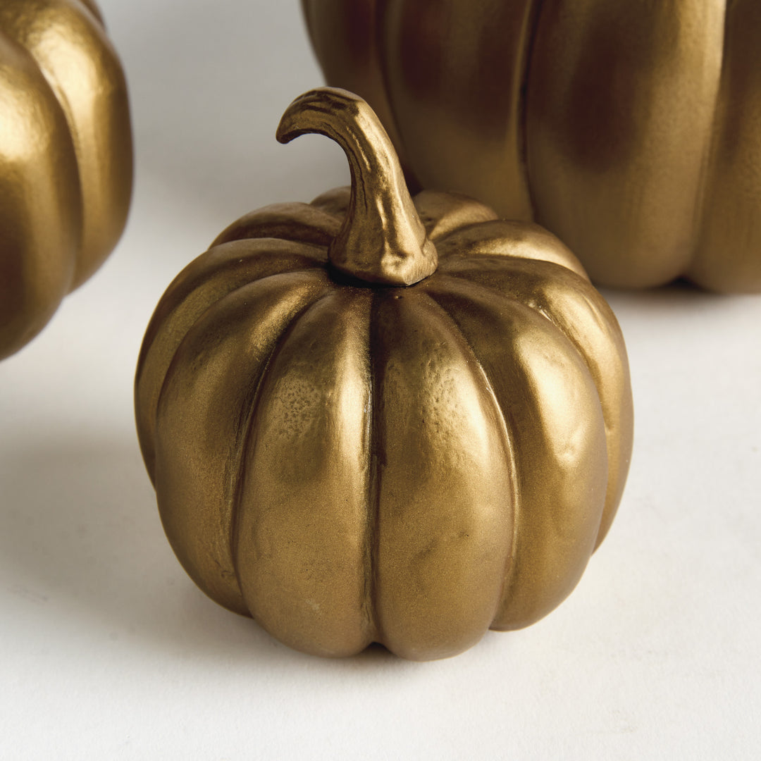 SCULPTED PUMPKINS ST/3 - Gold
