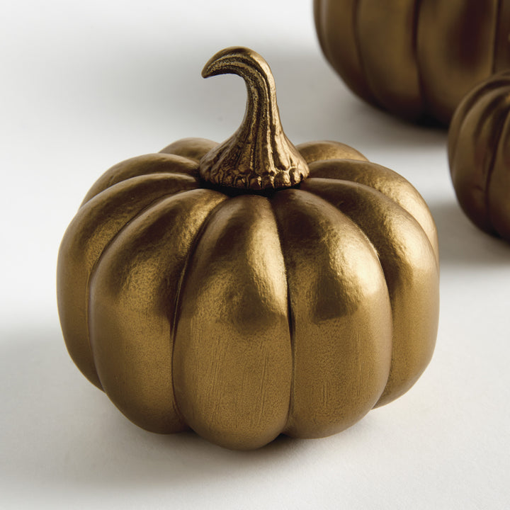 SCULPTED PUMPKINS ST/3 - Gold