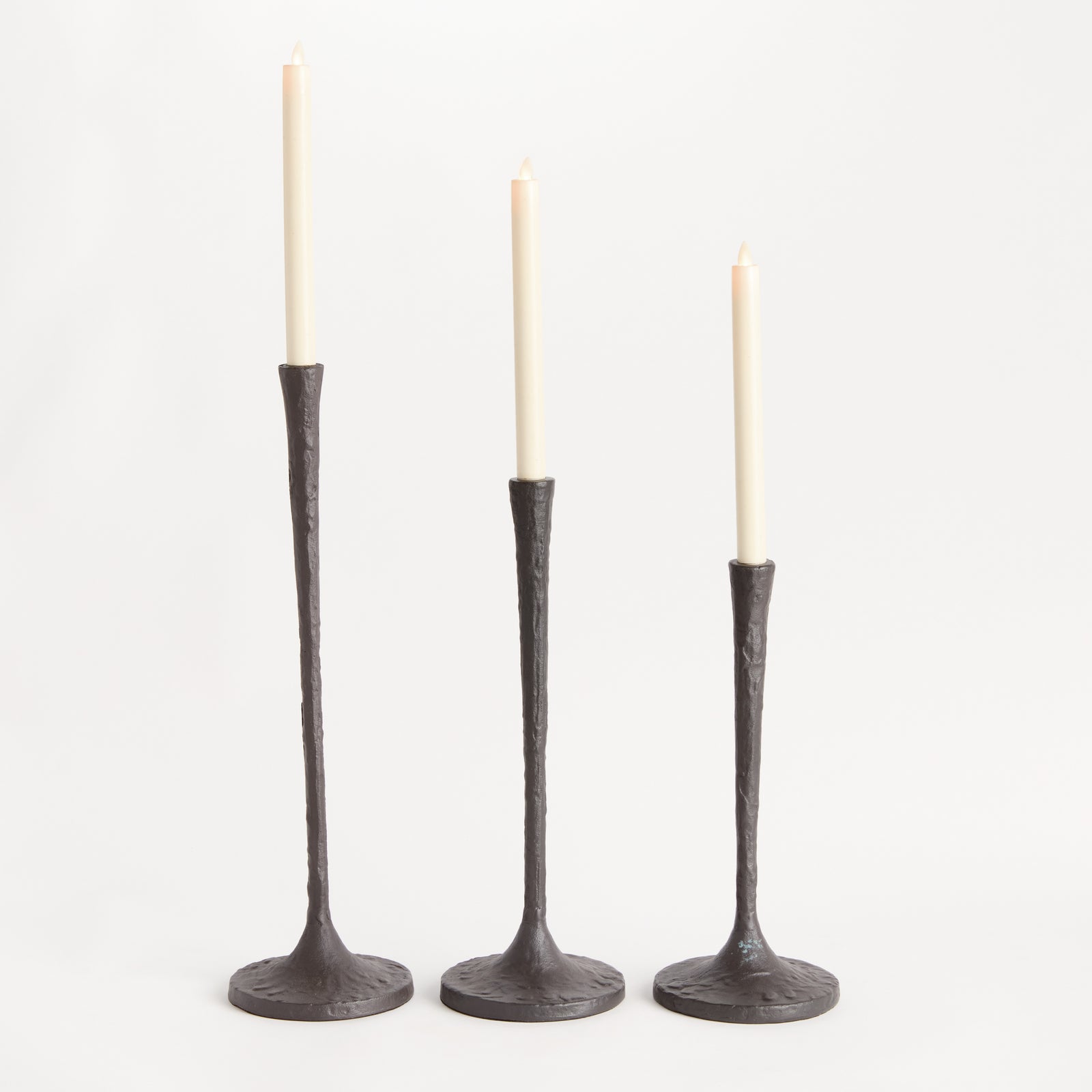 BURKE TAPER HOLDERS, SET OF 3 - Black Bronze