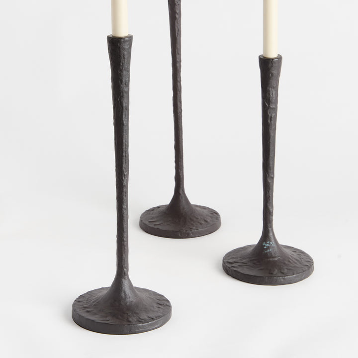 BURKE TAPER HOLDERS, SET OF 3 - Black Bronze