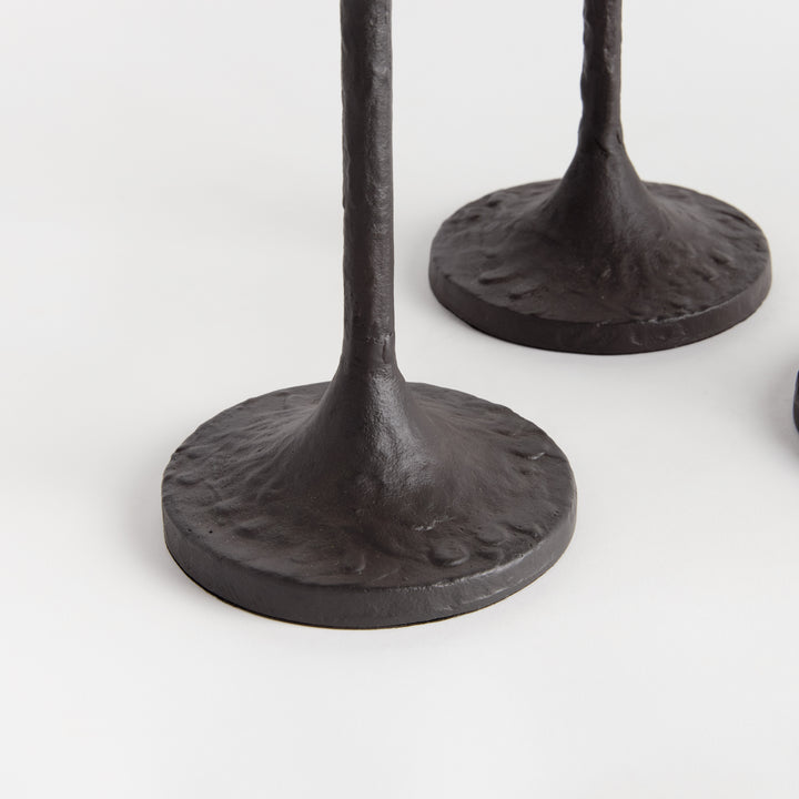BURKE TAPER HOLDERS, SET OF 3 - Black Bronze