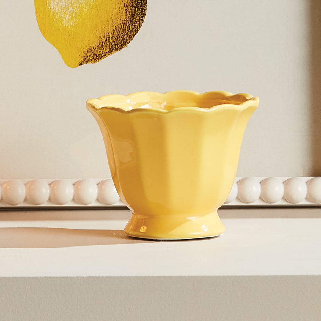MIRABELLE MINI CACHEPOTS, SET OF 6 - Yellow
