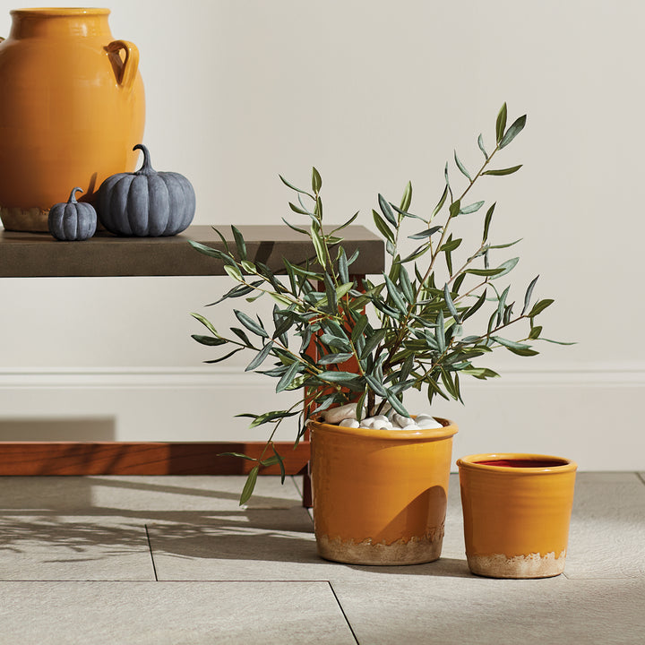 MAISHA POTS ST/2 - Ochre/Natural