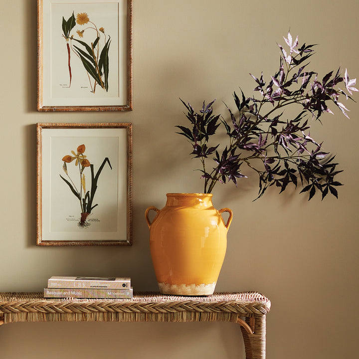 MAISHA VASE - Ochre/Natural
