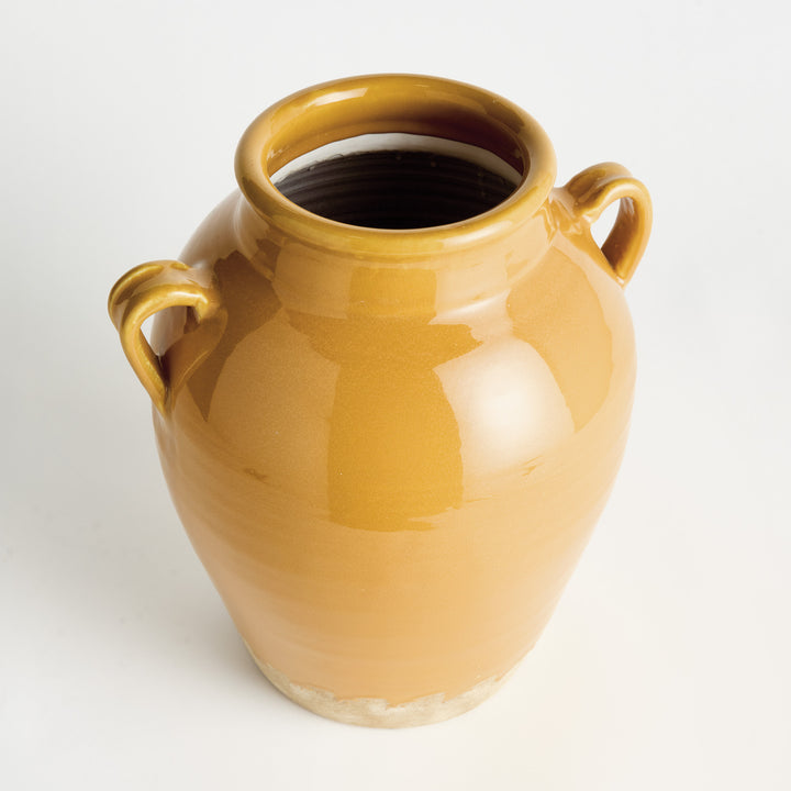 MAISHA VASE - Ochre/Natural