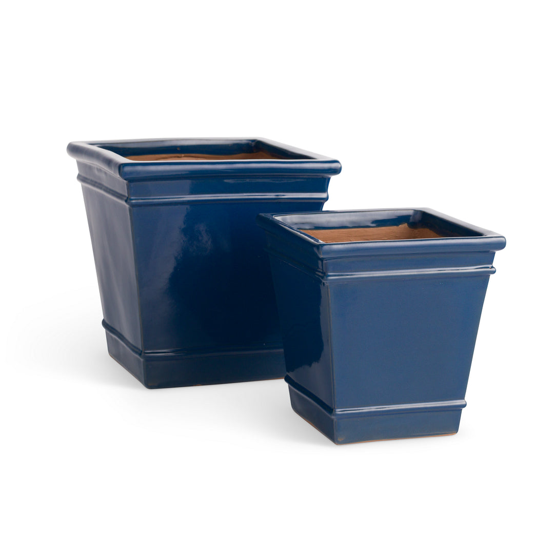 CARLY POTS, SET OF 2 - Blue