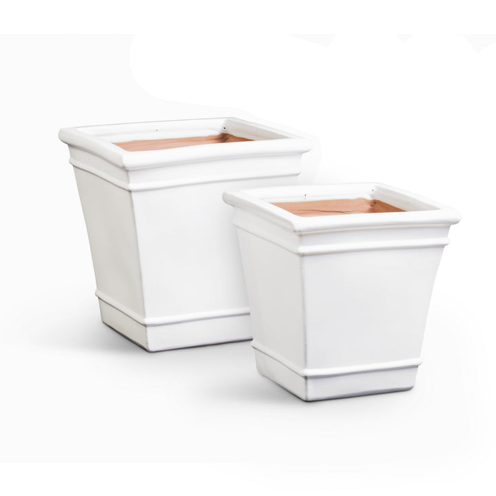 CARLY POTS, SET OF 2 - White