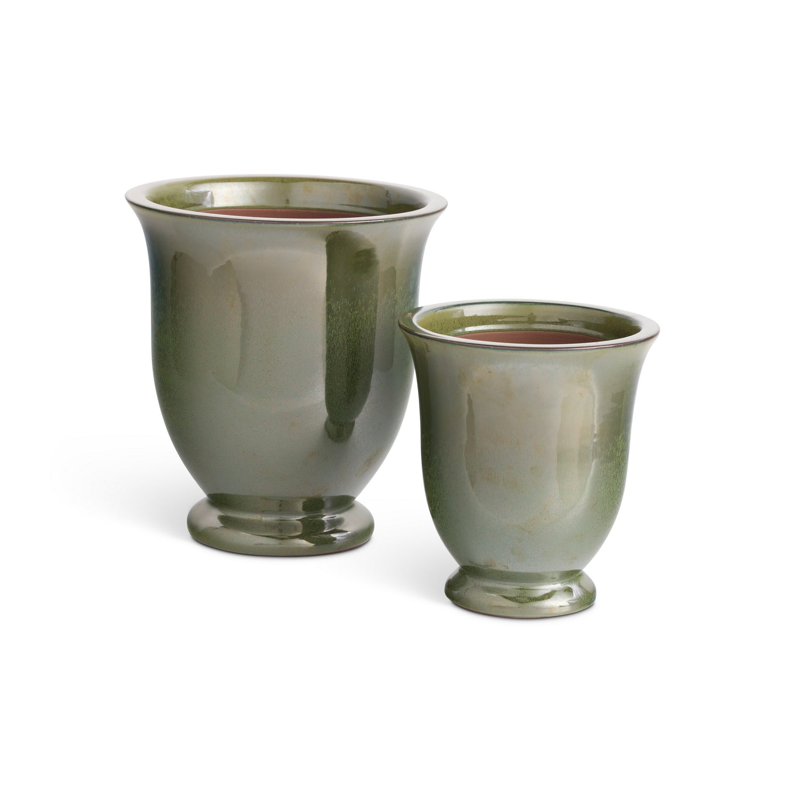 GALE POTS, SET OF 2 - Green