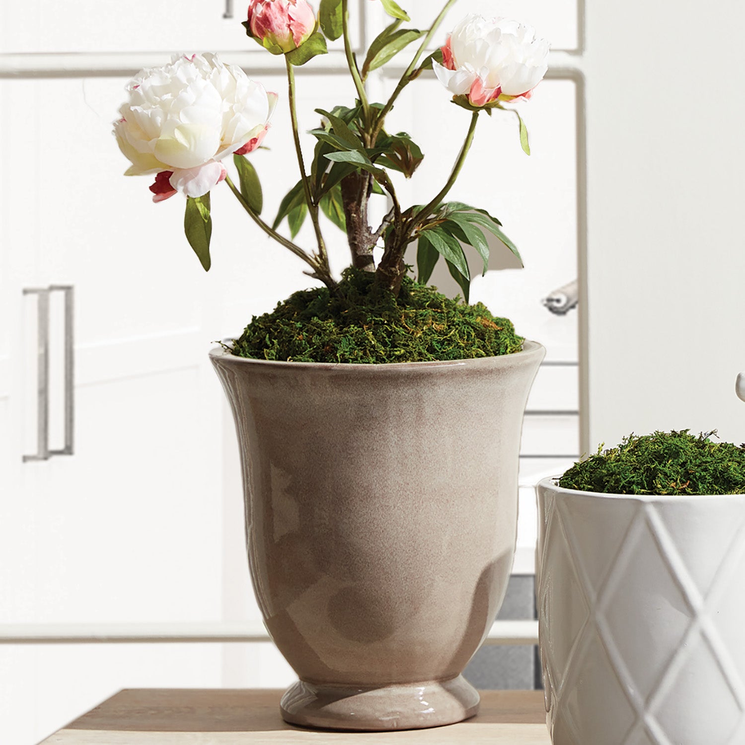 GALE POTS, SET OF 2 - Gray