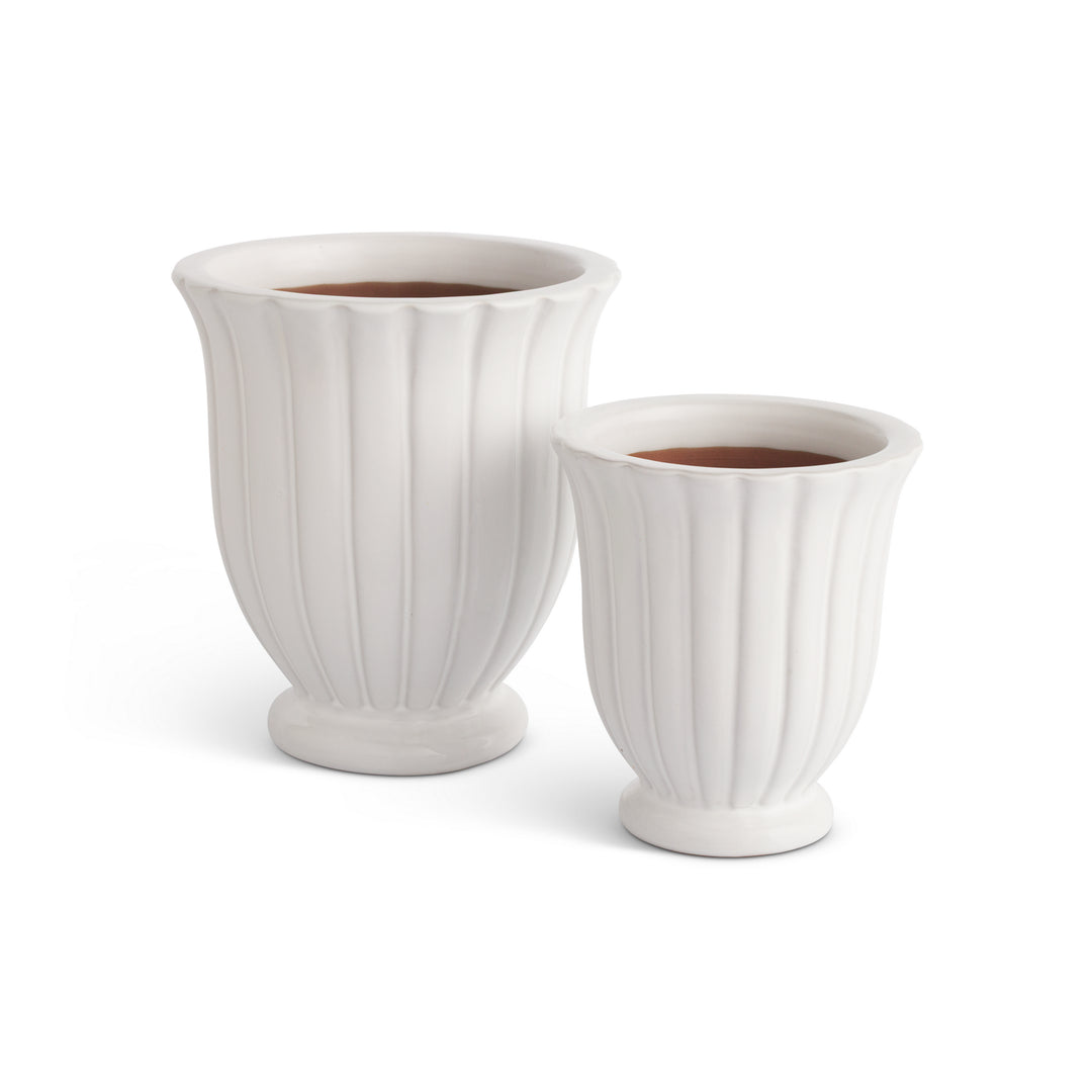 KATHRYN POTS, SET OF 2 - White