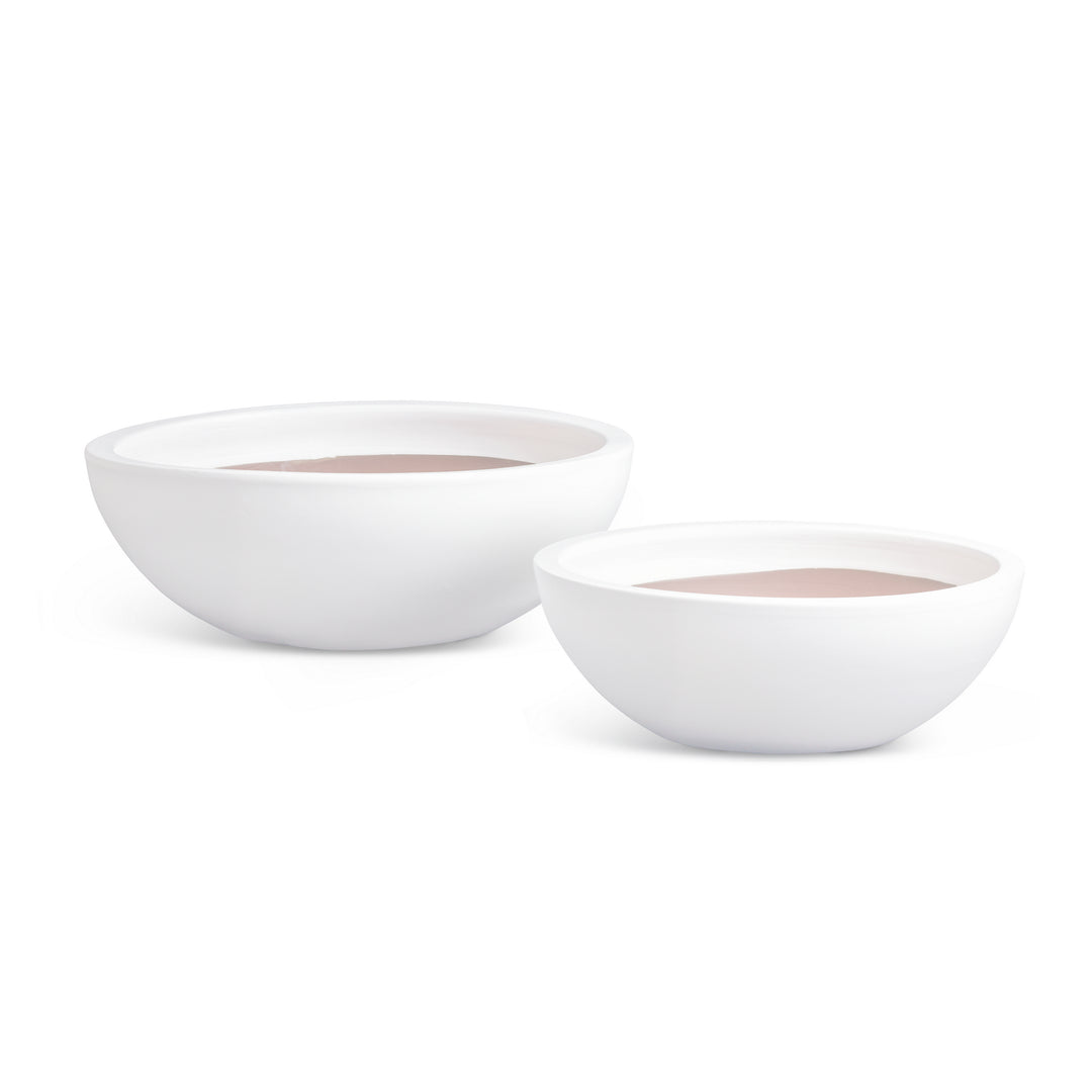 NAYA LOW BOWLS, SET OF 2 - White