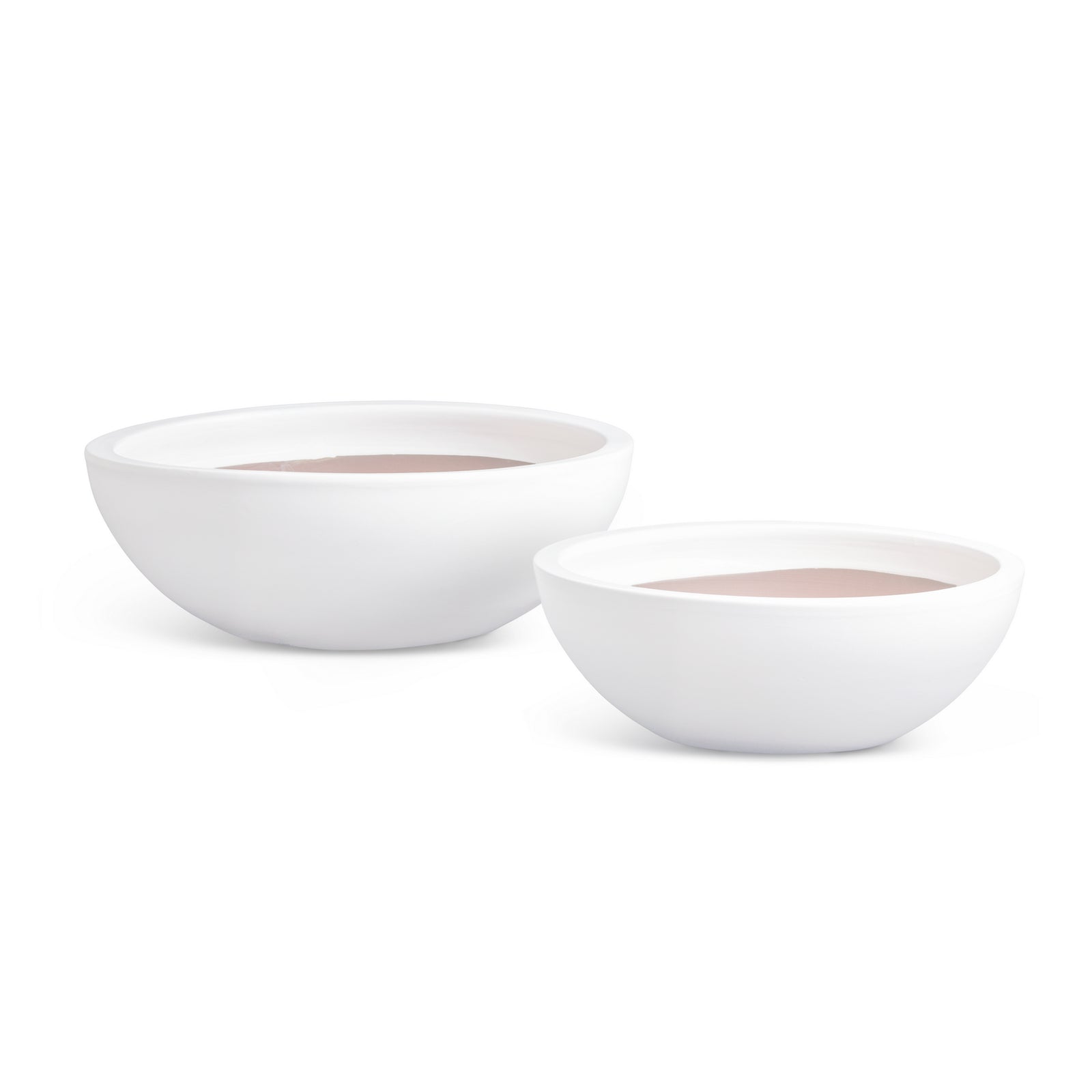 NAYA LOW BOWLS, SET OF 2 - White